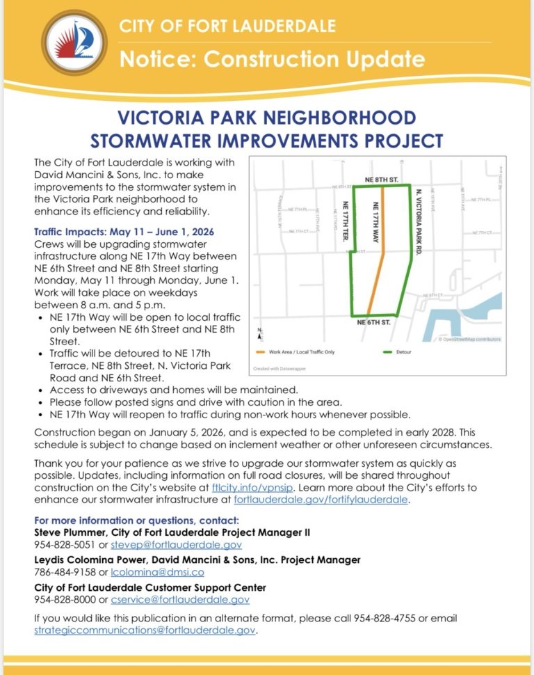 Construction Update: Victoria Park Neighborhood Stormwater Improvements ...
